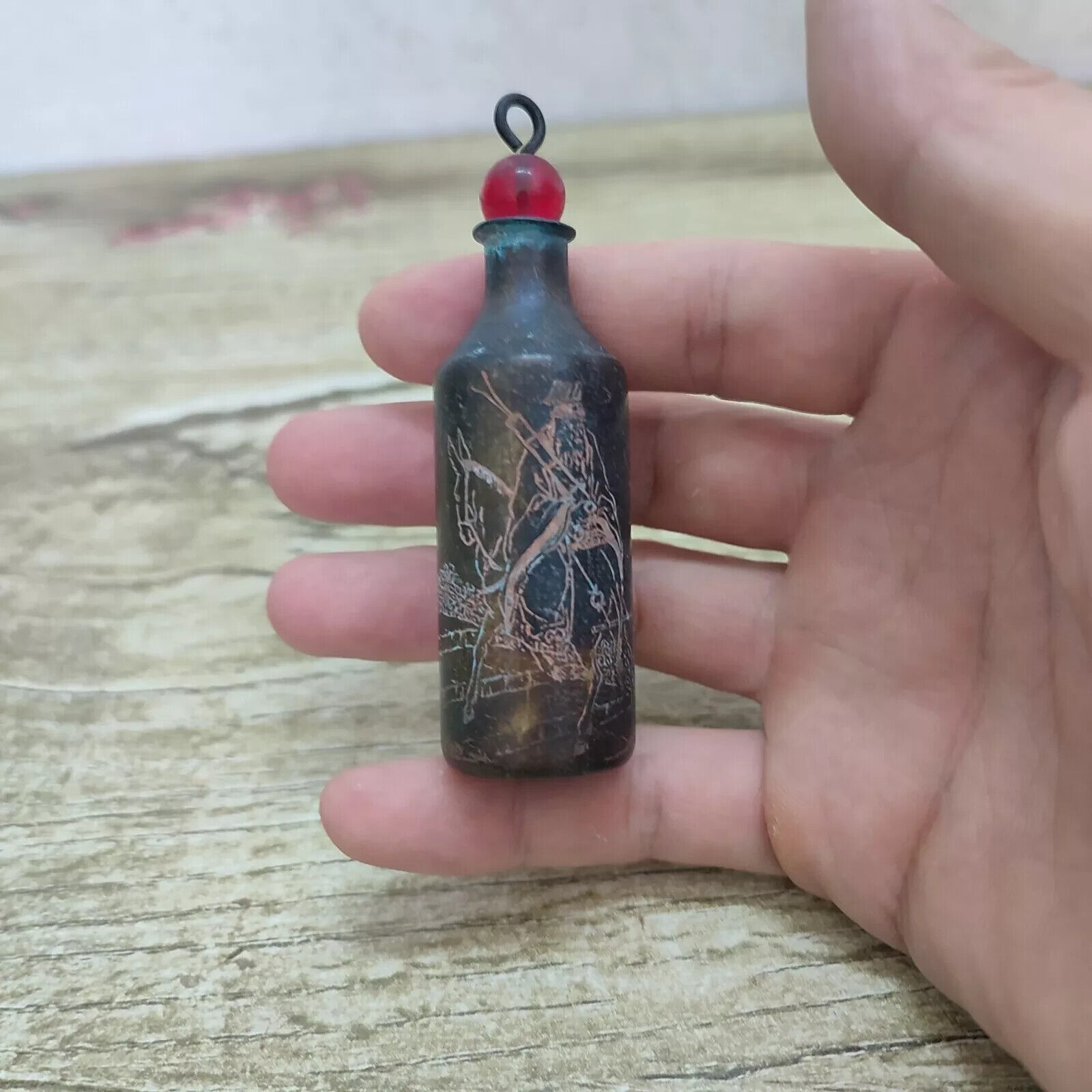 Vintage Collectible Bottles - الصينية العتيقة خمر النحاس منحوتة مجموعة