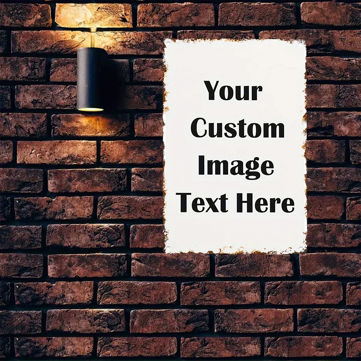 Vintage Collectible Signs - لافتة معدنية مخصصة بالصور والنصوص -