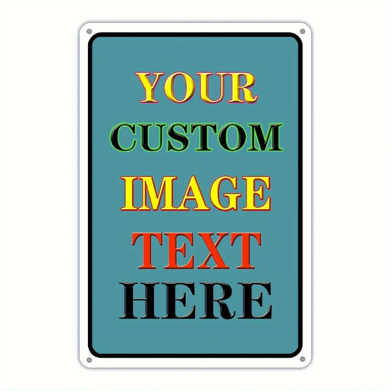 Vintage Collectible Signs - لوحة حديدية مستطيلة مخصصة بصورة شخصية،