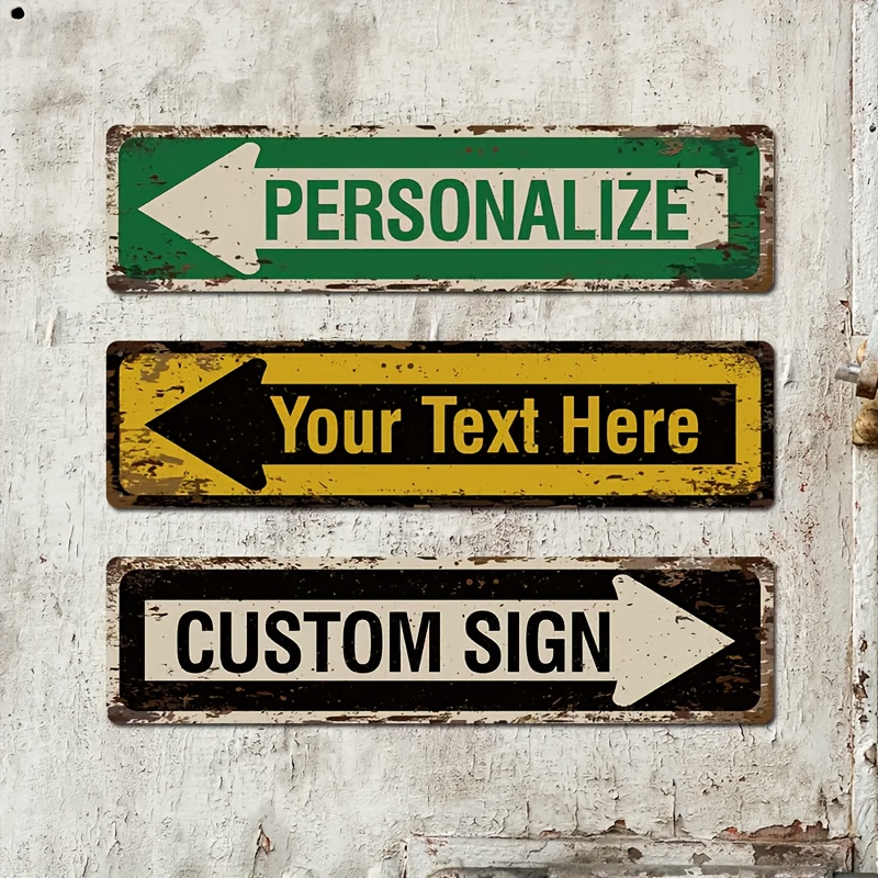 لوحة معدنية عتيقة بتصميم سهم ا - مراجعة Vintage Collectible Signs وسعره