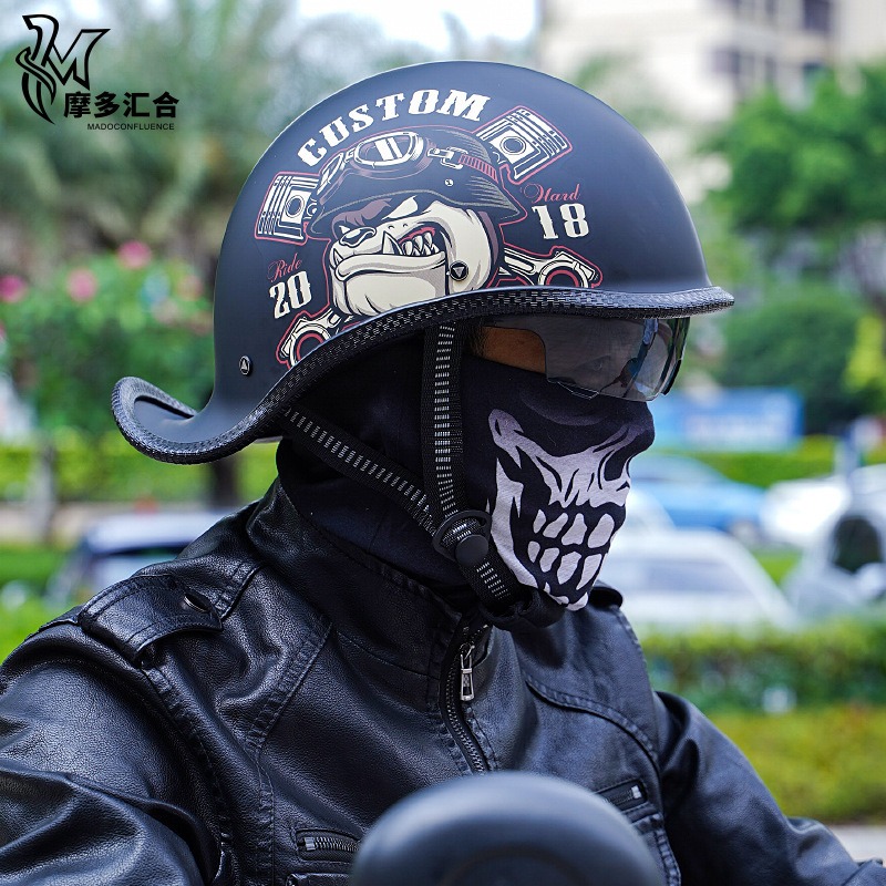 خوذات الدراجات النارية الرجعية - مراجعة Lens Cap Vintage وسعره