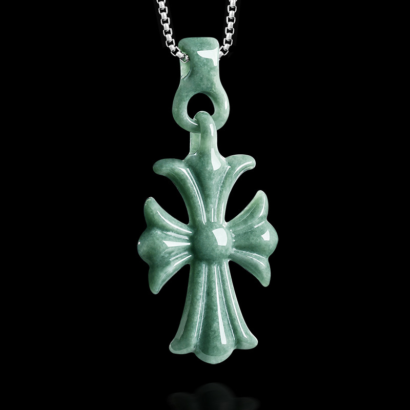 قلادة صليب من اليشم البورمي ال - مراجعة Vintage Necklace وسعره