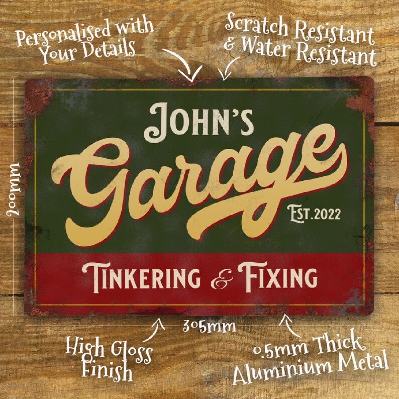 لافتة معدنية مخصصة للمرآب - دي - مراجعة Vintage Collectible Signs وسعره