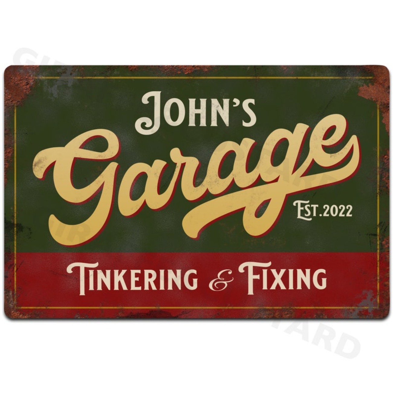 لافتة معدنية مخصصة للمرآب - دي - مراجعة Vintage Collectible Signs وسعره